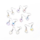6 Pairs 6 Style Colorful Rhinestone Flower & Cross & Leaf & Teardrop Dangle Earrings(EJEW-JE05046)-1