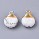 Natural Howlite Pendants(G-S359-021E)-2