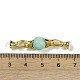 Natural Amazonite with Brass Fold Over Clasps(G-G141-03G-02)-3