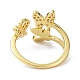 Butterfly Real 18K Gold Plated Cuff Rings for Girl Women Gift(ZIRC-C021-14G)-2