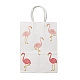 Flamingo Printed Kraft Paper Tote Bags(ABAG-B006-01)-1