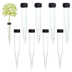 40Pcs 2 Styles Conical Plastic Test Tube, for Temporary Planter, Retaining Water of Flower, Flower Storage Supplies, Mixed Color, 102~110x17.5~19mm, Hole: 2~3.5mm, Inner Diameter: 12~13mm, 20pcs/style(AJEW-GF0006-90)