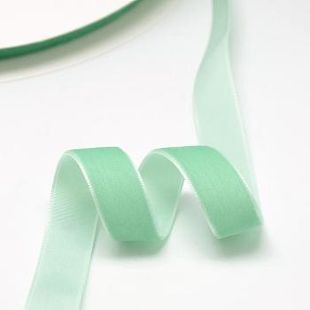 5/8 inch Single Face Velvet Ribbon, Light Green, 5/8 inch(15.9mm), about 25yards/roll(22.86m/roll)
