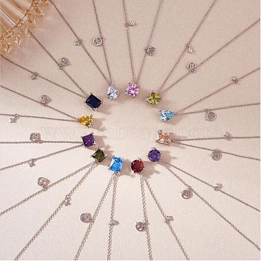 925 collier pendentif en argent sterling zircon 12 collier pendentif constellation bijoux cadeaux d'anniversaire pour femmes hommes(JN1088G)-5