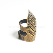 Brass Sewing Thimble Finger Protector, Adjustable Finger Shield Protector, DIY Sewing Tools, Antique Bronze, 26mm(PURS-PW0003-062B-AB)