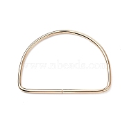 (Defective Closeout Sale: Reddish Inner Corner), Iron D-Ring Bag Handles, for Handmade Handbags, Purse Handles Replacement, Light Gold, 10.2x13.7x0.55cm, Inner Diameter: 9.1x12.6cm(FIND-XCP0002-09LG)