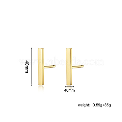 Stylish Stainless Steel Women's Stud Earrings for Daily Wear, Golden, 40x40mm(DJ6154)