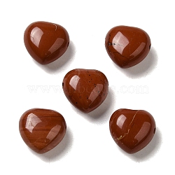 Natural Red Jasper Beads, Heart, 14.5~15x14.5~15x8.5mm, Hole: 1.5mm(G-K248-A06)