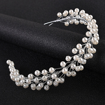 Pearl Crystal Soft Chain Hairband - Bridal Wedding Hair Accessories.