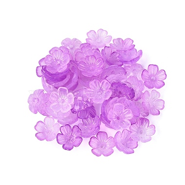 Transparent Plastic Bead Caps(KY-Q005-02A-06)-1