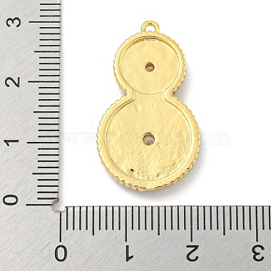 Placage de crémaillère en laiton micro pavé pendentifs en zircone cubique(KK-N255-04A-G-RS)-3