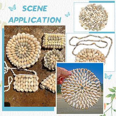 WADORN 260Pcs 4 Style Cowrie Shell Beads(SSHEL-WR0001-01)-5