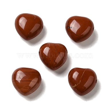 Heart Red Jasper Beads