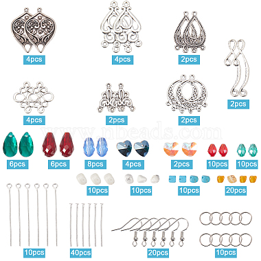 Sunnyclue – kit de fabrication de boucles d'oreilles(DIY-SC0024-23)-2