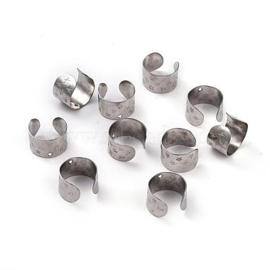 Platinum 304 Stainless Steel Clip-on Earring Findings