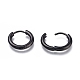 304 Stainless Steel Huggie Hoop Earrings(X-EJEW-O087-06F)-2