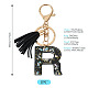 1Pc Resin Letter Keychains(KEYC-TADJ0001-09R)-3
