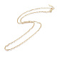 Gold Plated Tin Alloy Twisted Singapore Chain Fine Necklaces(NJEW-BB10191-18)-1