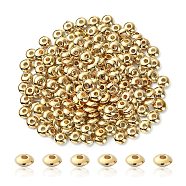 CCB Plastic Spacer Beads, Abacus, Golden, 5x2mm, Hole: 1.4mm(CCB-YW0001-15)