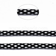 Korean Waxed Polyester Cord, Black and White, 3.5mm(YC-3.5MM-2)