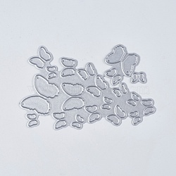 Carbon Steel Cutting Dies Stencils, for DIY Scrapbooking/Photo Album, Decorative Embossing DIY Paper Card, Butterfly, Matte Platinum, 62x99x0.8mm(DIY-K009-25A)