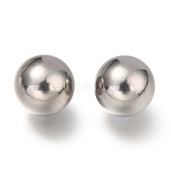 Non-Tarnish 304 Stainless Steel Beads, No Hole/Undrilled, Solid Round, Stainless Steel Color, 11mm(STAS-H139-01D-P)