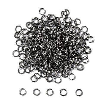 Iron Split Rings, Double Loops Jump Rings, Cadmium Free & Nickel Free, Gunmetal, Dimension: 5mm in diameter, 1.4mm thick, about 4.3mm inner diameter