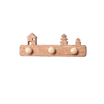 Wood Miniature Ornaments, Micro Landscape Home Dollhouse Accessories, Pretending Prop Decorations, Peru, 14x40mm