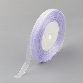 Sheer Organza Ribbon, Wide Ribbon for Wedding Decorative, Lilac, 3/4 inch(20mm), 25yards(22.86m)