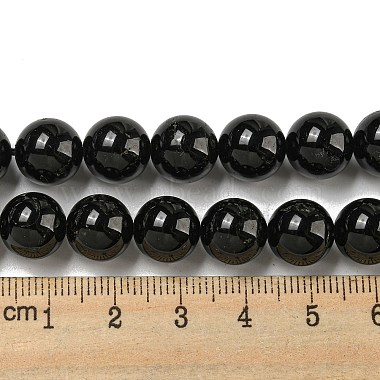 Natural Black Tourmaline Beads Strands(G-G763-01-10mm-AB)-7