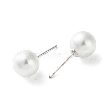 Imitation Pearl Stud Earrings(EJEW-P296-21B-P)-2