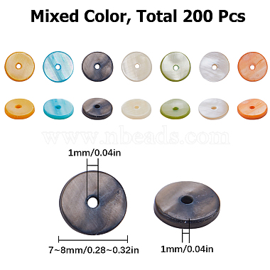 200Pcs Freshwater Shell Beads(BSHE-SC0001-11)-2