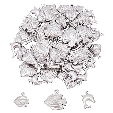 Stainless Steel Color Fish 316 Surgical Stainless Steel Pendants