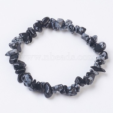 Snowflake Obsidian Bracelets