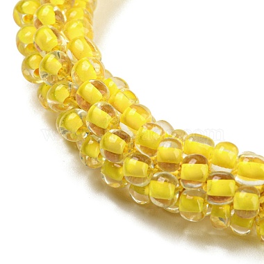 Crochet Glass Beads Braided Stretch Bracelet(BJEW-K232-01J)-2