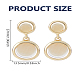 1 Pair Zinc Alloy Dangle Stud Earrings(EJEW-LP0004-92)-2