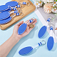 10Pcs Iron Plastic Keychains(KEYC-GF0001-27B)-3