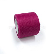 Deco Mesh Ribbons, Tulle Fabric, Tulle Roll Spool Fabric For Skirt Making, Medium Violet Red, 2 inch(5cm), about 25yards/roll(22.86m/roll)(OCOR-P010-C-C16)