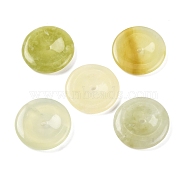 Natural New Jade Pendants, Donut/Pi Disc Charms, 29x29x5mm, Hole: 4mm(G-NH0009-02)