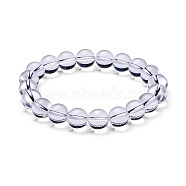 Natural Crystal Round Beads Stretch Bracelets, 51~53mm(BJEW-N301-10mm-07)