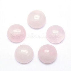 Natural Rose Quartz Cabochons, Half Round, 4x2~2.5mm(X-G-P393-R20-4MM)