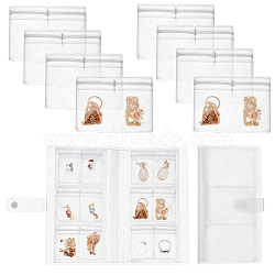 PandaHall Elite 1Pc Rectangle PP Plastic Jewelry Storage Albums, Photo Albums, with 100Pcs PVC Zip Lock Bags, Clear, 101Pcs/bag(AJEW-PH0003-41)