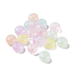 Transparent Acrylic Beads, Luminous Beads, Glow in the Dark, Rondelle, Mixed Color, 13.5x8mm, Hole: 5mm, about 510pcs/500g(OACR-Z013-19)