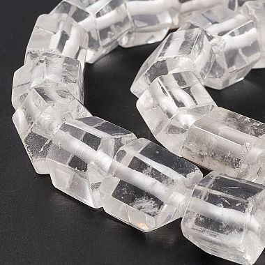 Granos de cristal de cuarzo natural hebras(G-F719-24)-4