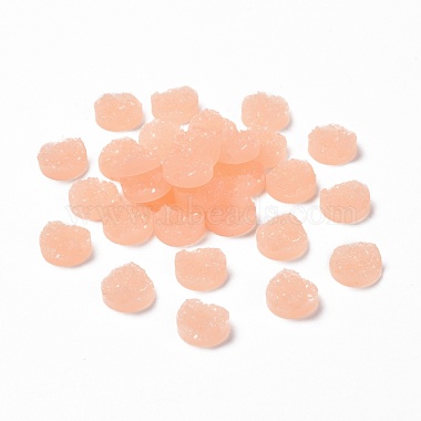 12mm Pink Flat Round Resin Cabochons