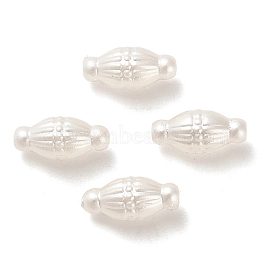 White Oval Acrylic Beads