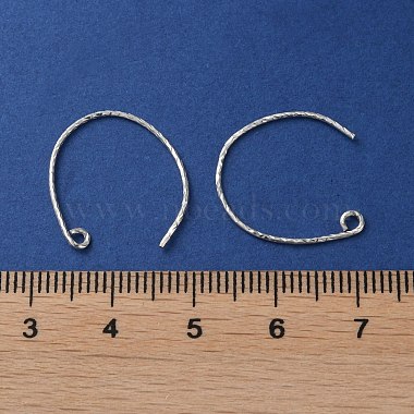 Rhodium Plated 925 Sterling Silver Earring Hooks(STER-NH0001-42P)-3