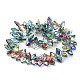 Electroplate Rhombus Glass Beads Strands(EGLA-A036-12A-HP02)-2