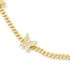 Brass Micro Pave Clear Cubic Zirconia Choker Necklaces(NJEW-H308-04G)-2