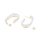 ABS Plastic Imitation Pearl Oval Stud Earrings(EJEW-P205-03G)-6